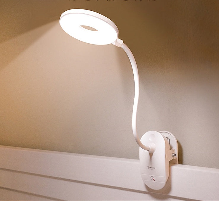 LED eye protection USB charging desk lamp student learning bedroom bedside clip lamp table lamp default