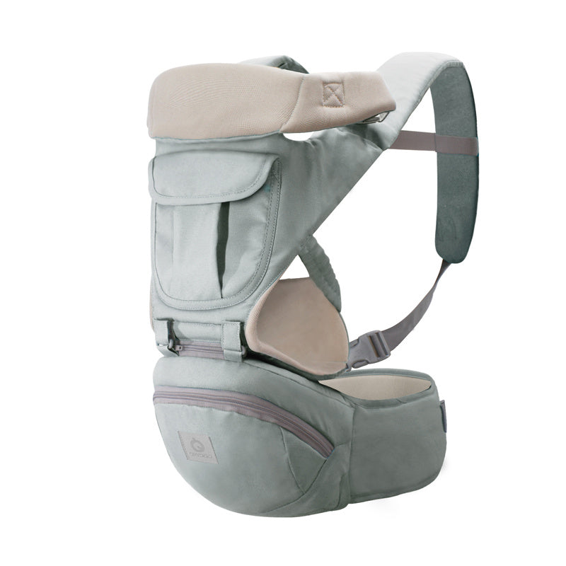Multifunctional breathable waist stool baby carrier Grey