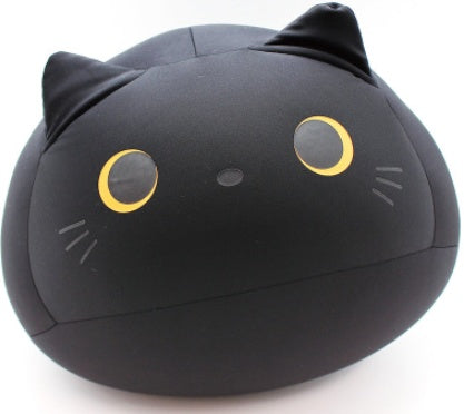 Pillow sofa waist cat doll cute animal pillow Black