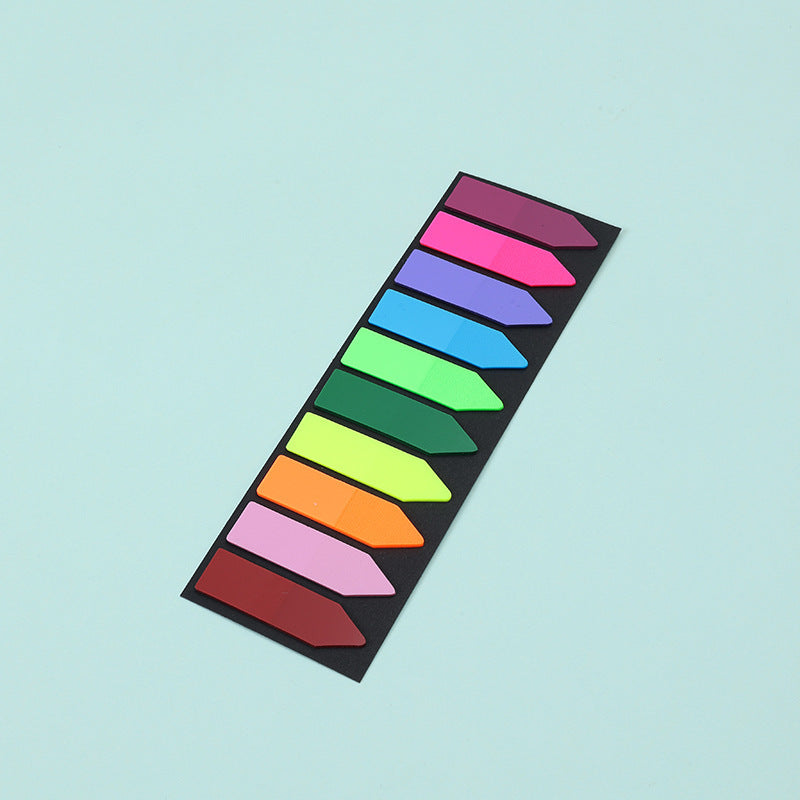 10 Colors Morandi Transparent Sticky Notes