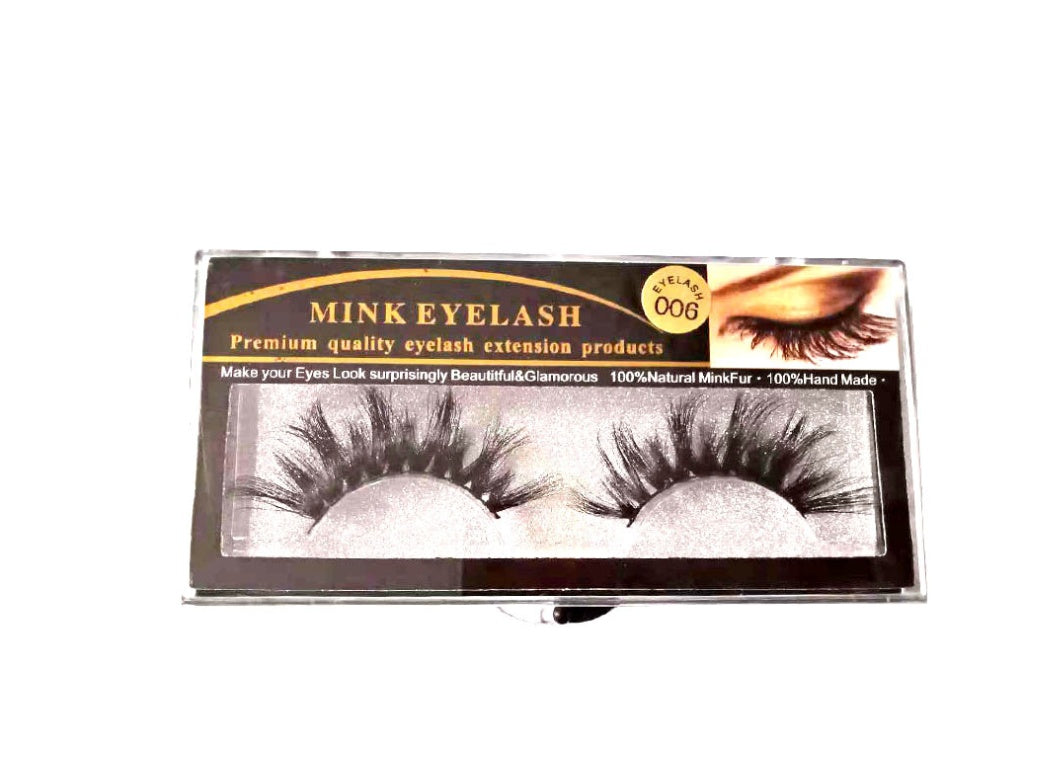 3D mink hair false eyelashes natural thick European and American wholesale handmade eyelashes default