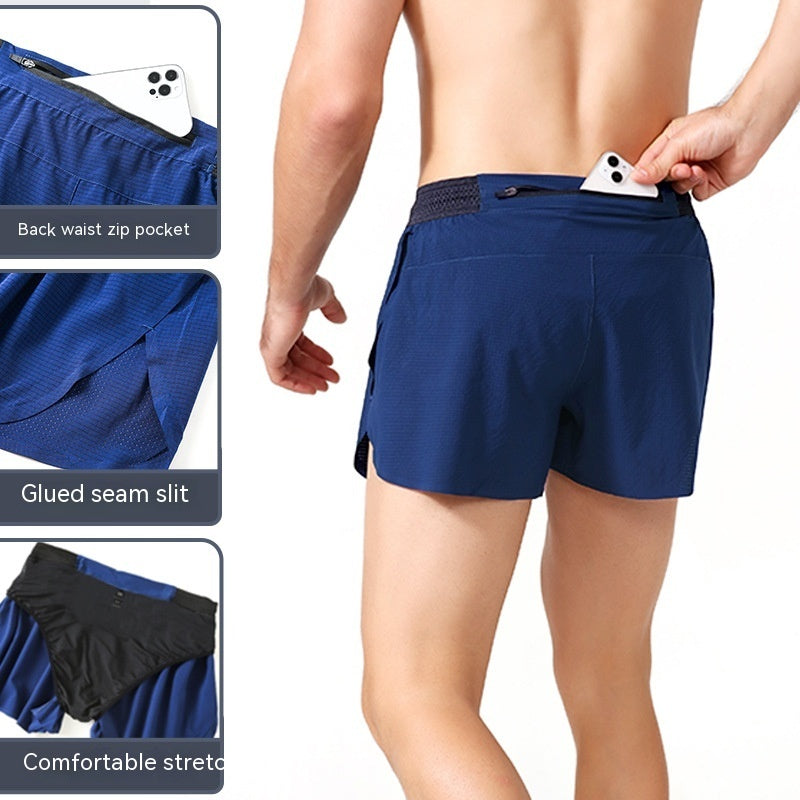 Quick-drying Shorts Glue-pressed Loose Breathable Outdoor Fitness Pants Running Exercise Shorts