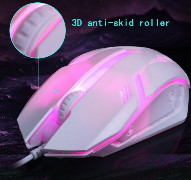 Wired Mouse Keyboard White