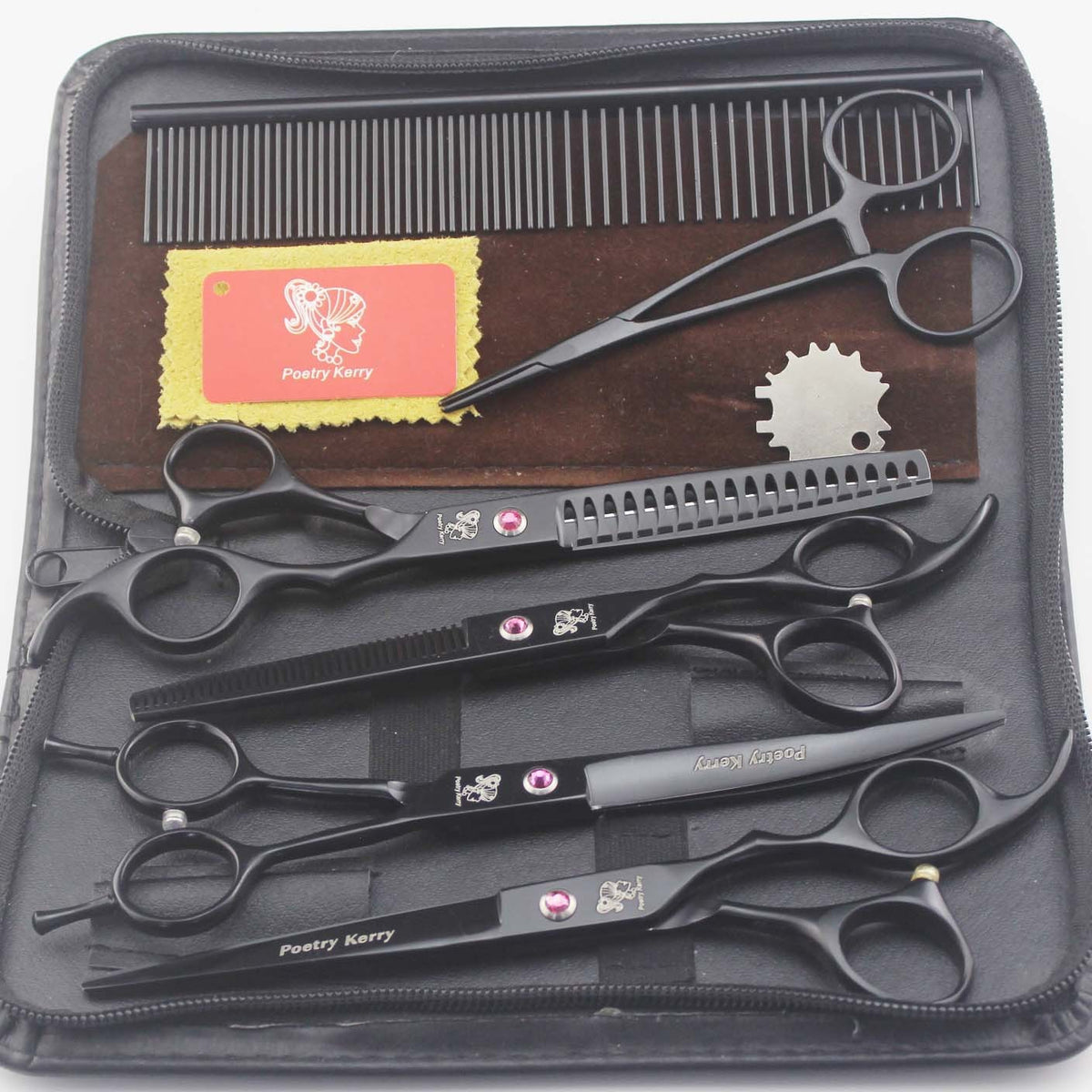 Pet grooming scissors Black