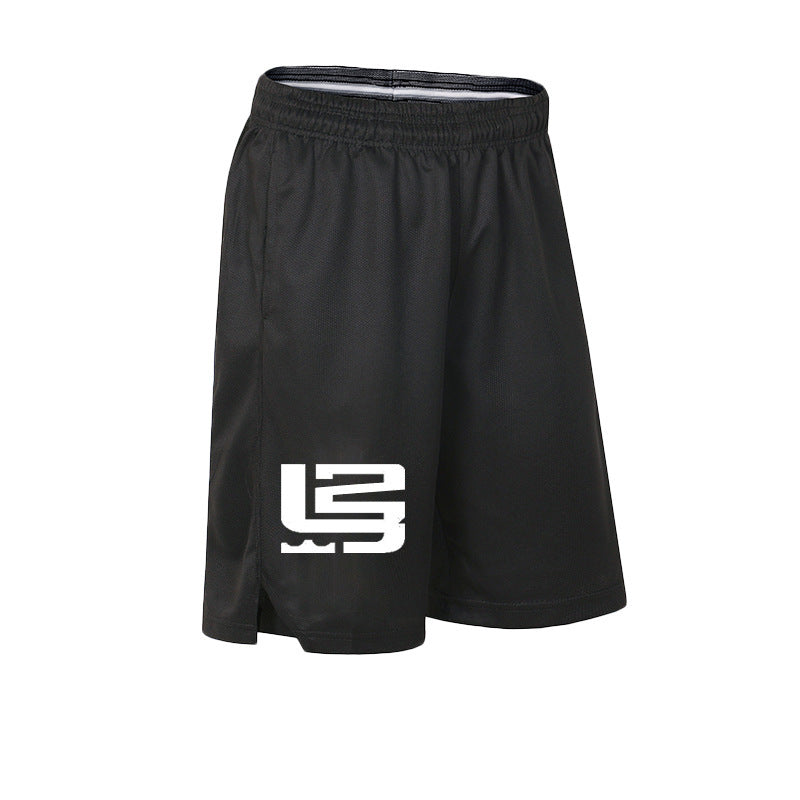 Sports outdoor basketball shorts Black Style4