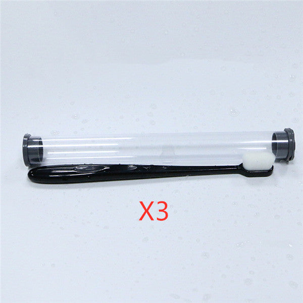 Micron Soft Toothbrush Black flat upgrade3PC