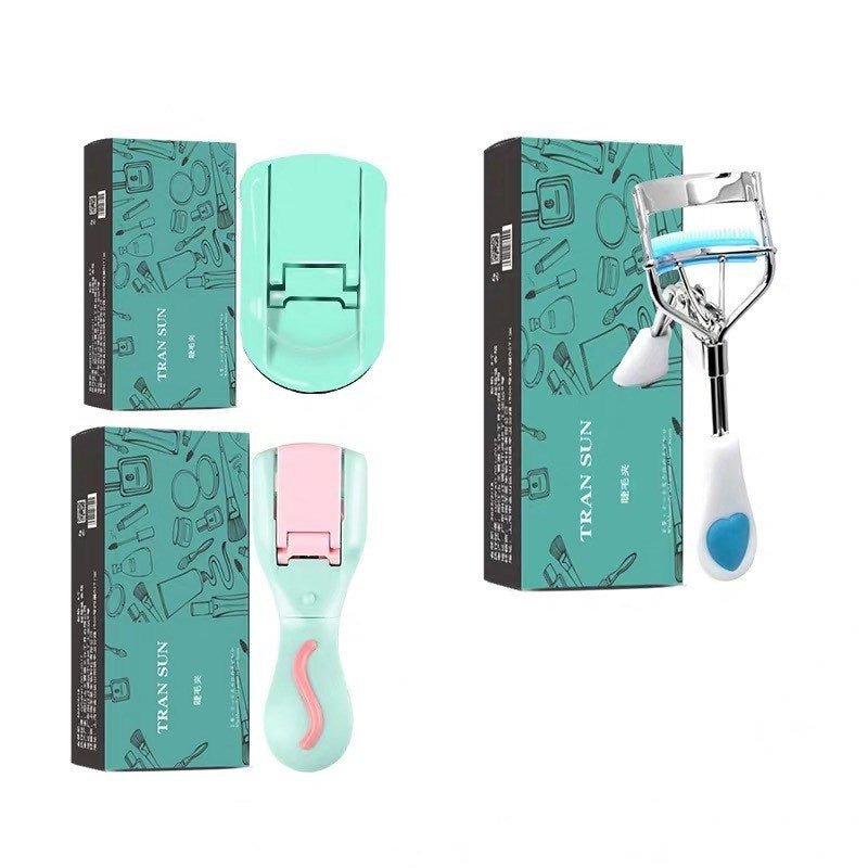 Portable mini eyelash curler Green 3 single models