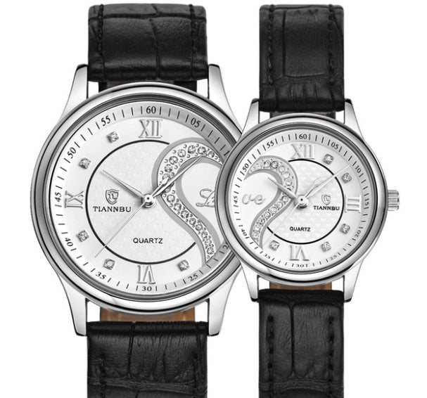 Belt couple watch couple watch pair White