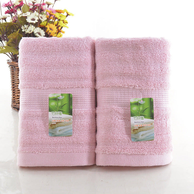 Bamboo fiber water ripple towel Pink