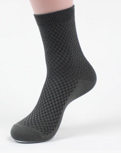 Socks men's new bamboo fiber men's socks Iron gray