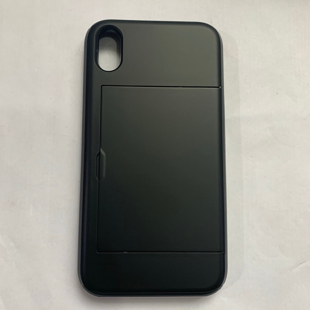 Mobile phone card case black IPhone XR