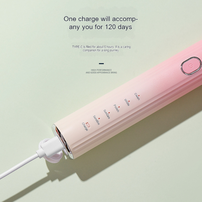 New Electric Toothbrush IPX7 Waterproof Smart Brush Ultrasonic Whitening Teeth Tooth Brush For Toothbrushes 120-day