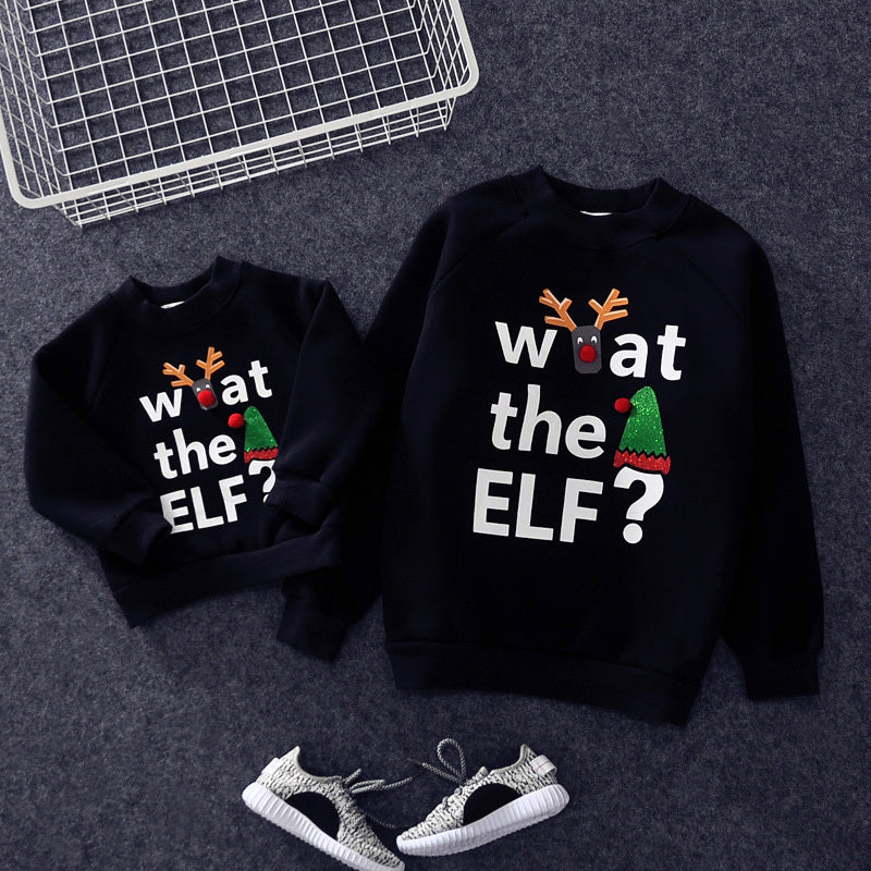 Christmas class clothes Alphabet black