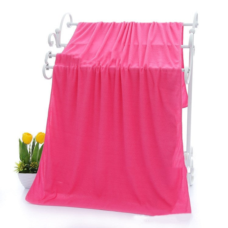 Absorbent Microfiber Bath towels Pink
