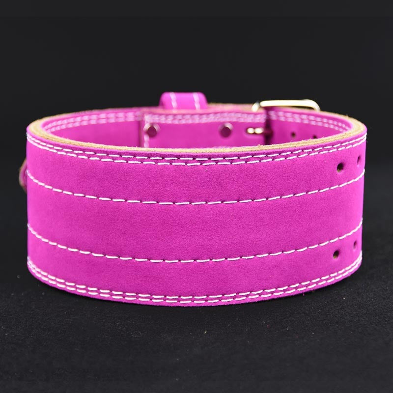 Sports belt fitness belt four-layer belt Rose red