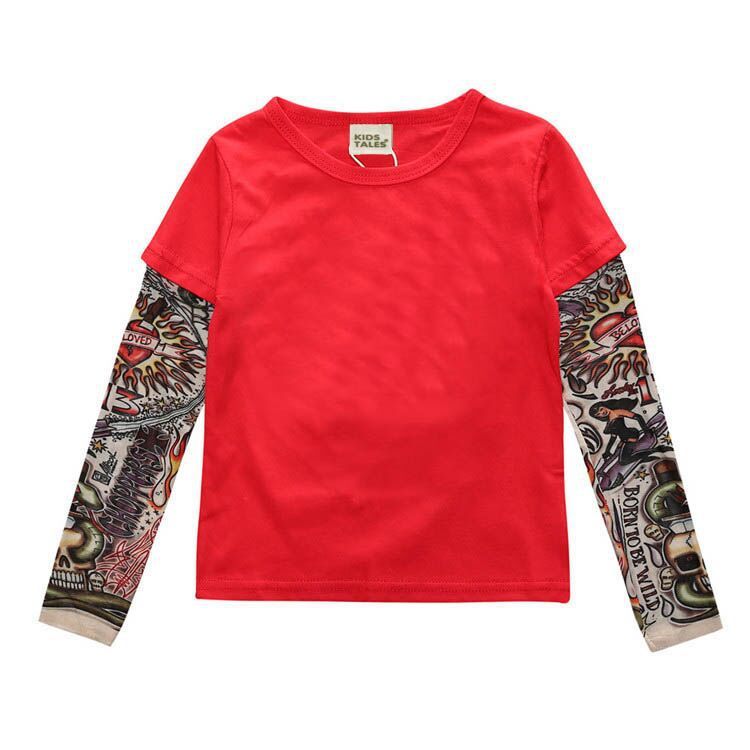 Tattoo boy t-shirt Red