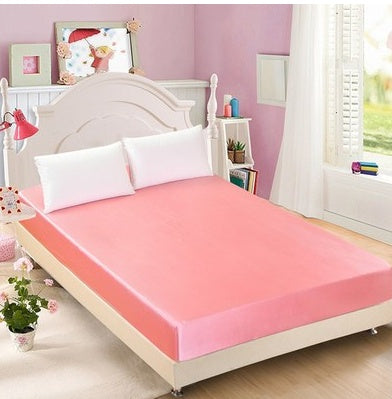 Summer ice silk silk silk bed solid color bed cover bed package bed cover special pillowcase