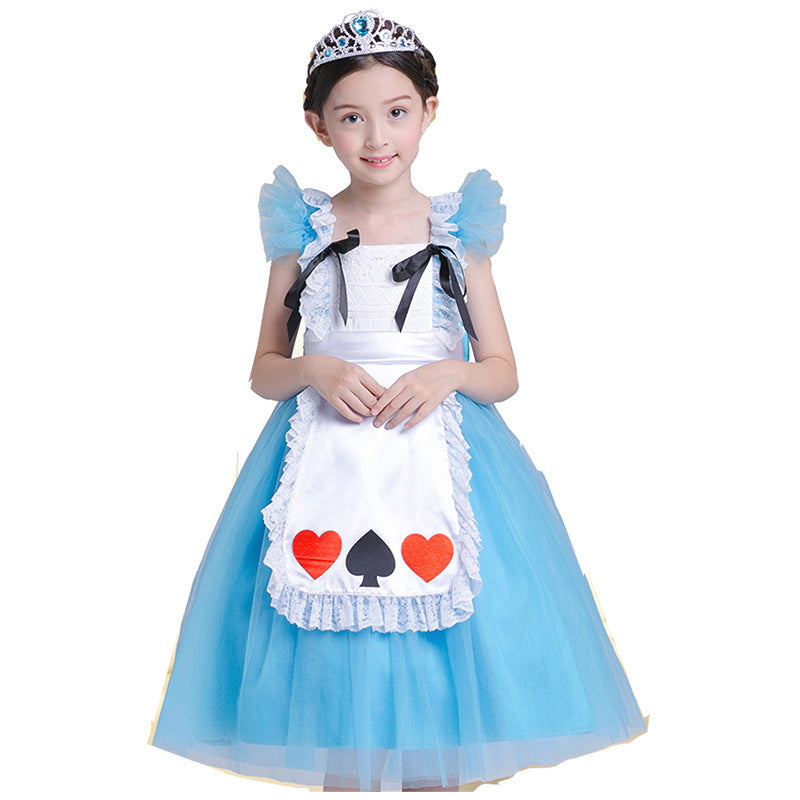Girls Halloween costume Blue 140cm