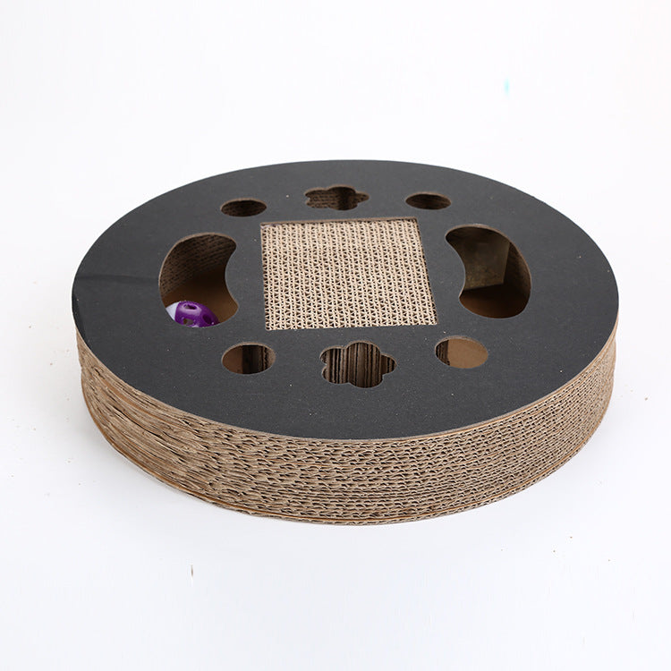Corrugated cat scratch board cat toy Black