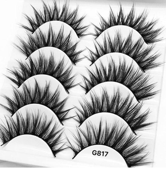 3D mink hair false eyelashes G817
