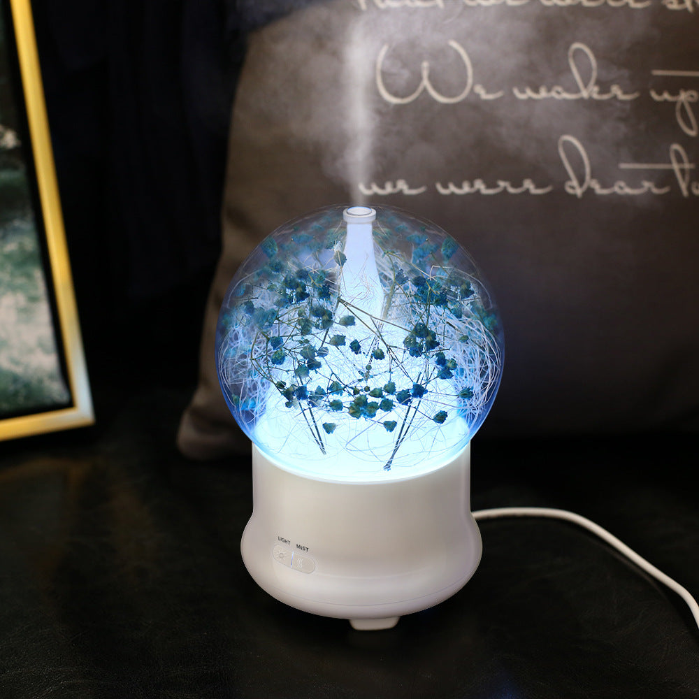 Flowers Aromatherapy Diffuser Blue starry sky