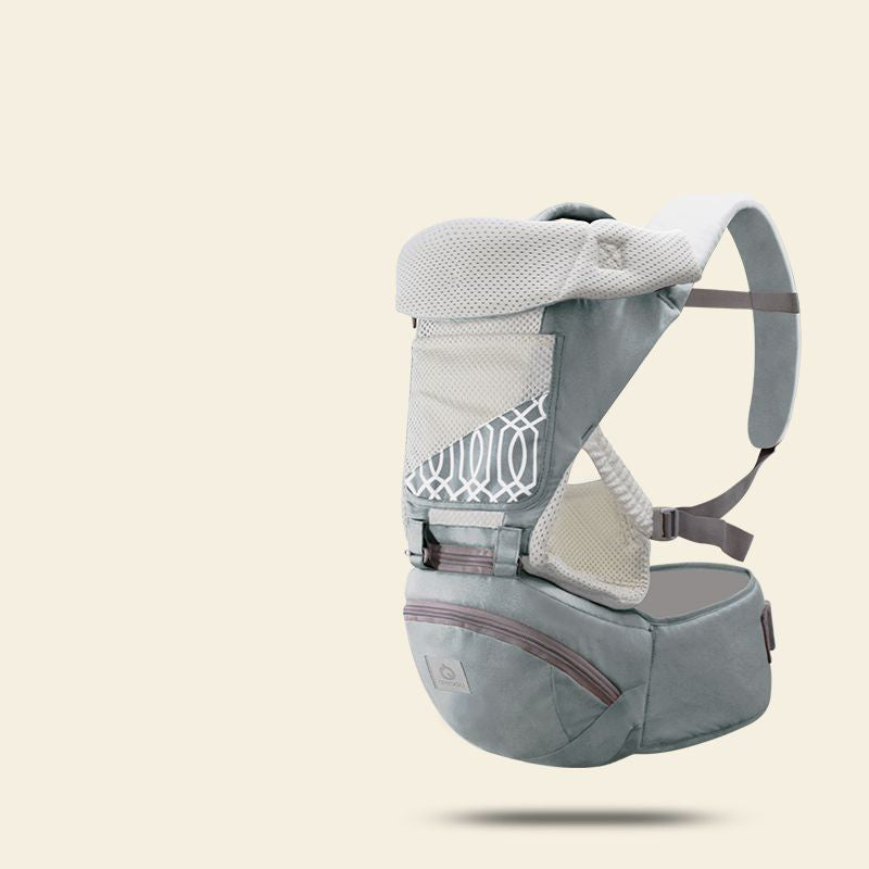 Multifunctional breathable waist stool baby carrier 3D grey