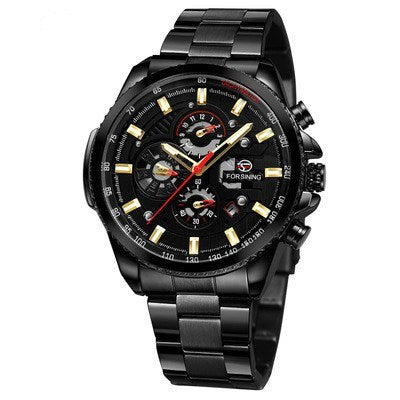 Automatic mechanical watch men's watch Black gold nails