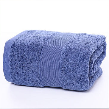 Color cotton bath towel Blue