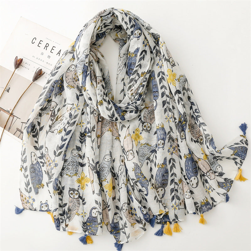 Creative Chinese Style Cotton And Linen Scarf SL2408032 180X88CM