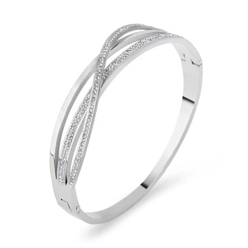 Niche Rose Gold Cold Style Bracelet 1Style Steel Color