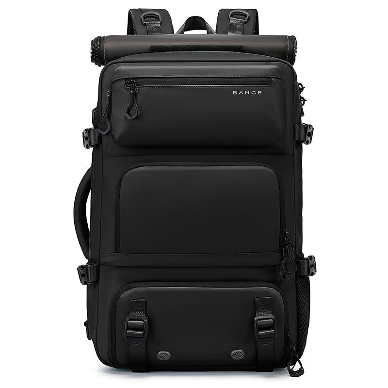 Large Capacity Lightweight Multifunctional Travel Backpack Black