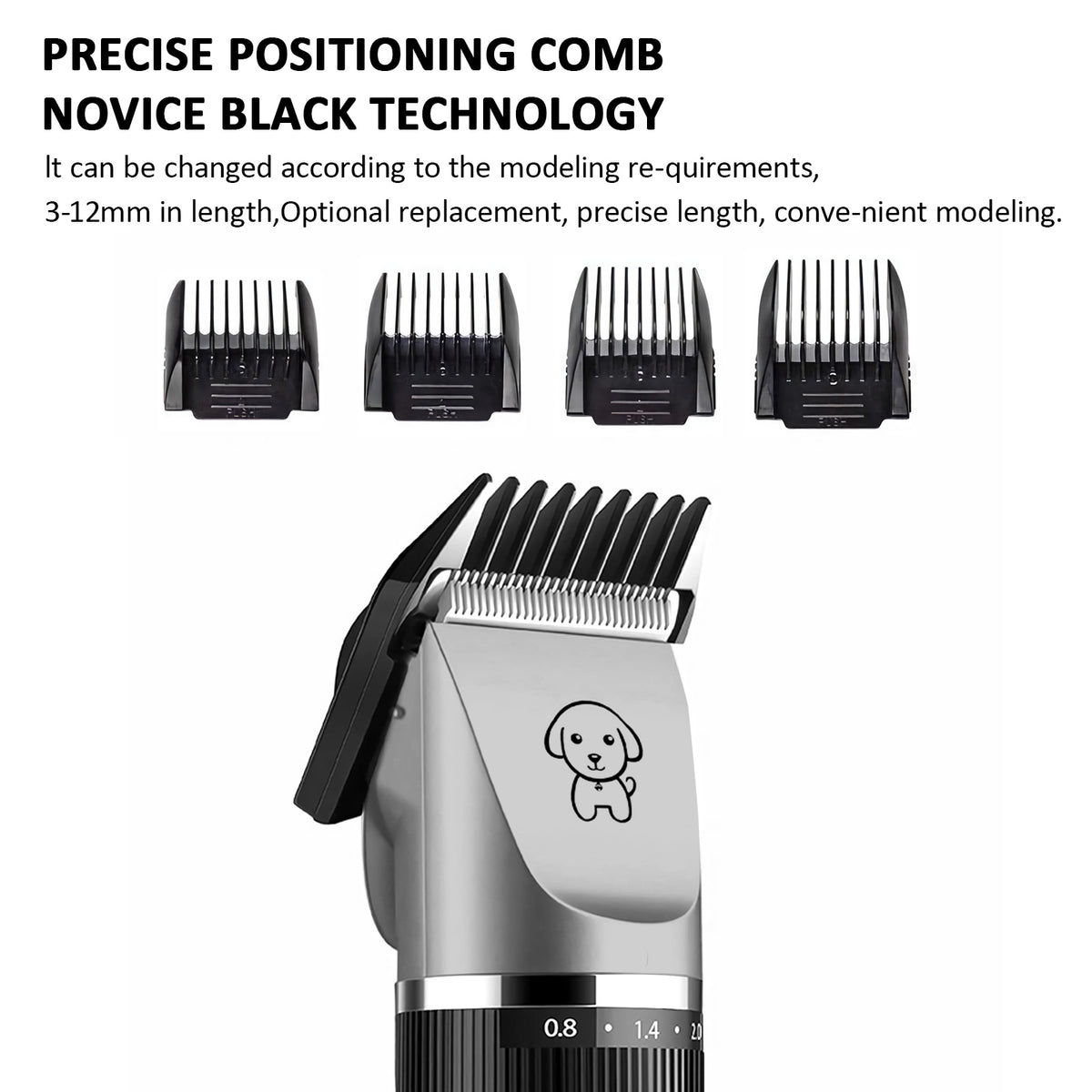Electric Dog Cat Grooming Kit Pet Hair Shaver Trimmer Cordless Scissors Clipper