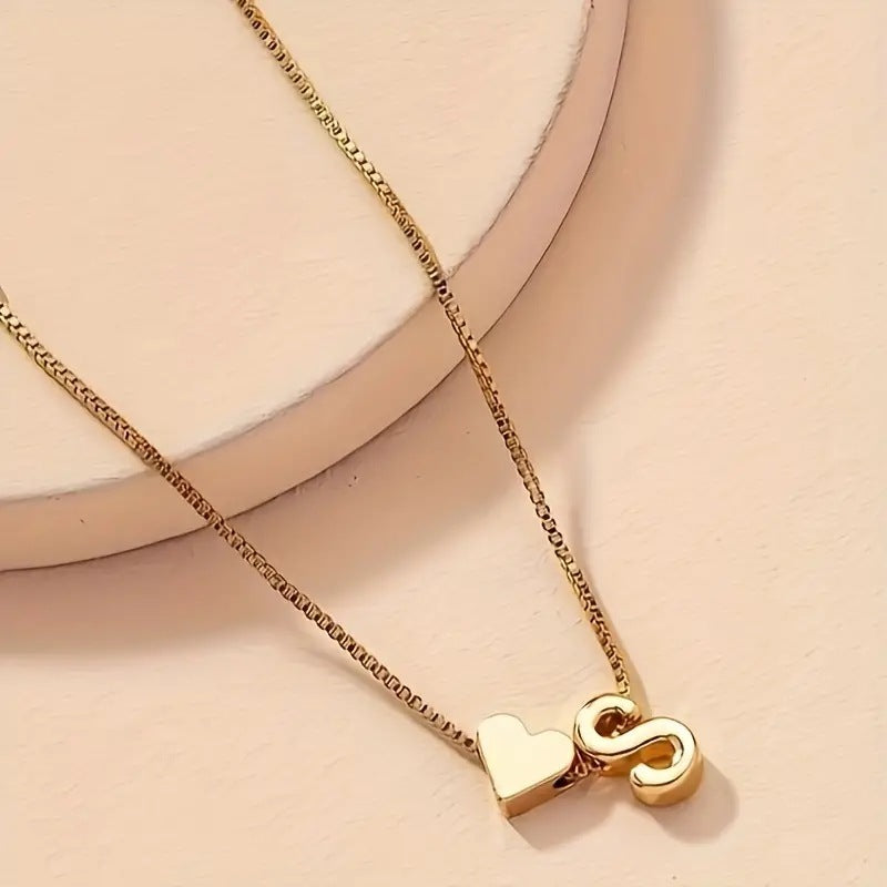 Bracelet Heart-shaped English Letters