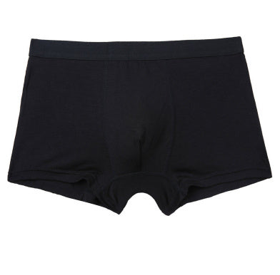 Pure Color Bamboo Fiber Men Underwear Black