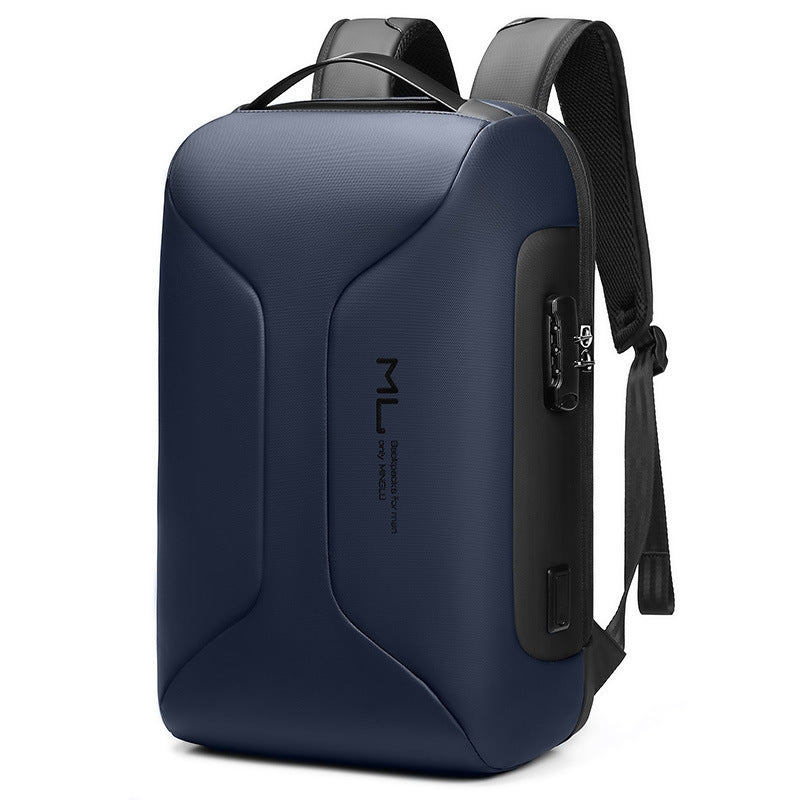 Backpack Men's Business Large Capacity Travel Bag Blue