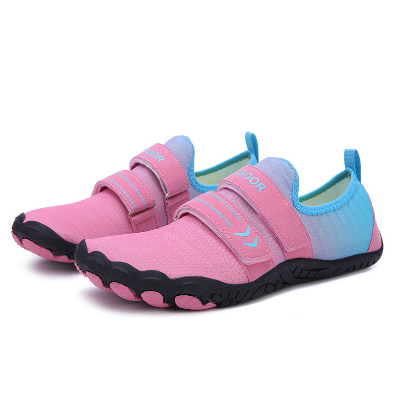 Fitness Yoga Outdoor Large Size Hiking Shoes A05 pink