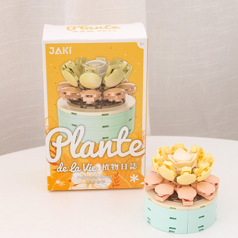 Non-watering Building Blocks Succulent Pot Cute Flowers In ones youth