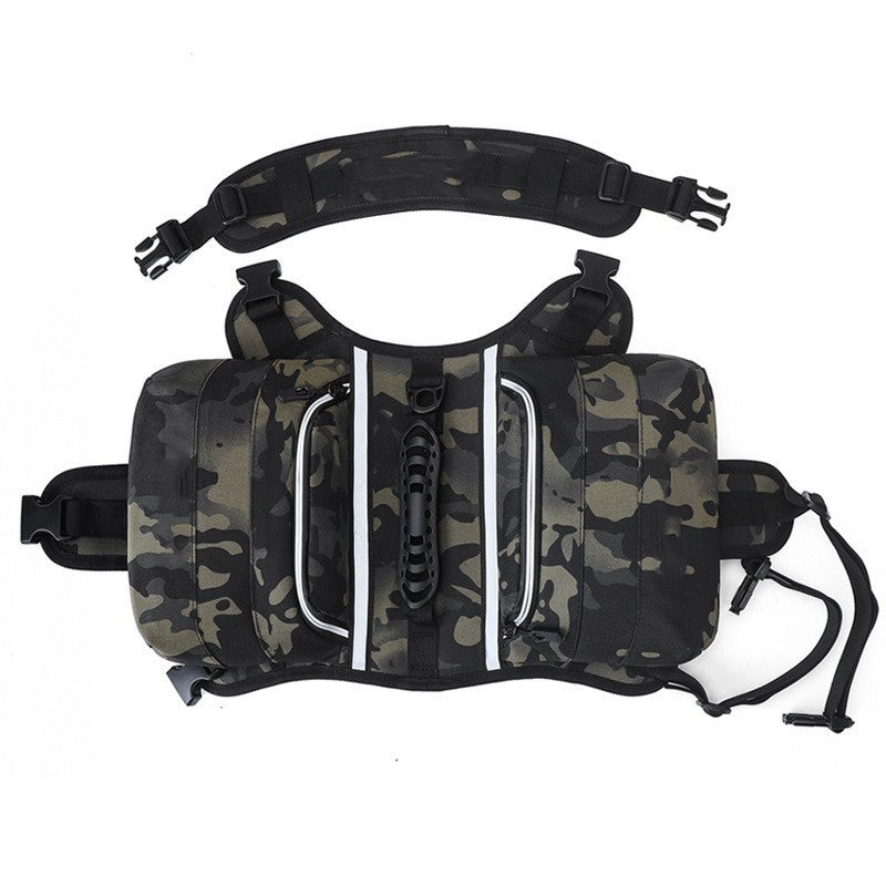 Outdoor Large Dog Backpack For Pets Dark Night Camo