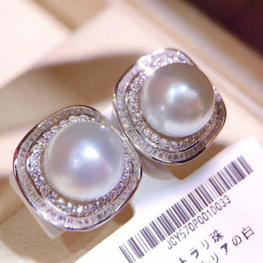 925 Silver Natural Pearl Jewelry Suit