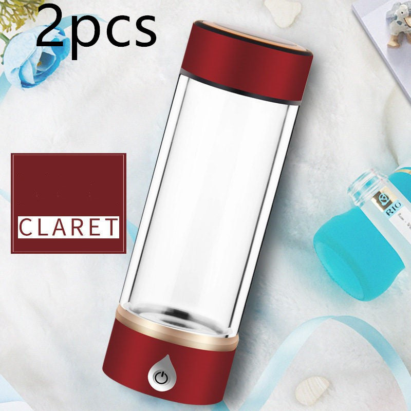 Hydrogen Water Ionizer Bottle Red2pcs