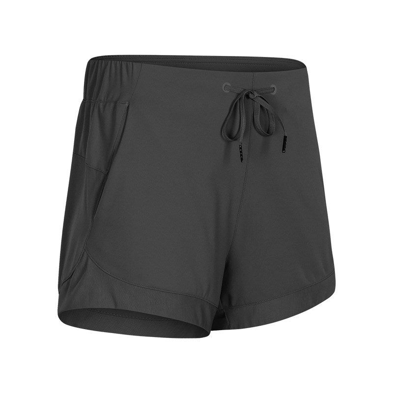 Nude yoga shorts women Black