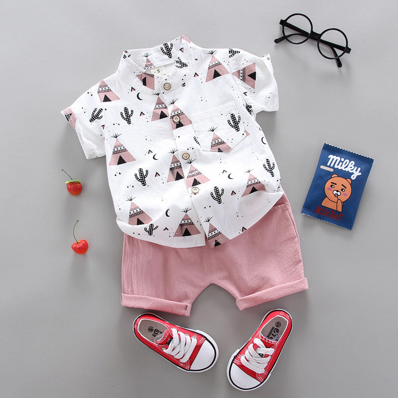 Children's clothing sports suit Pink