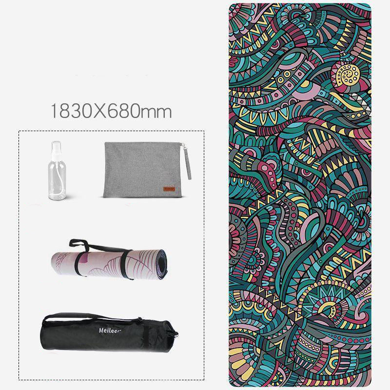 Rubber yoga mat Green