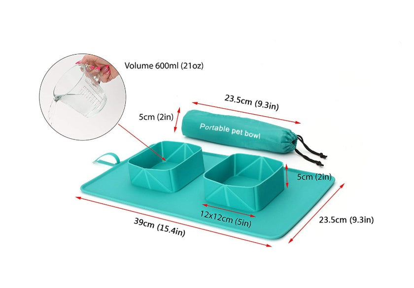Dogs Puppy Bowls Silicone Bowls