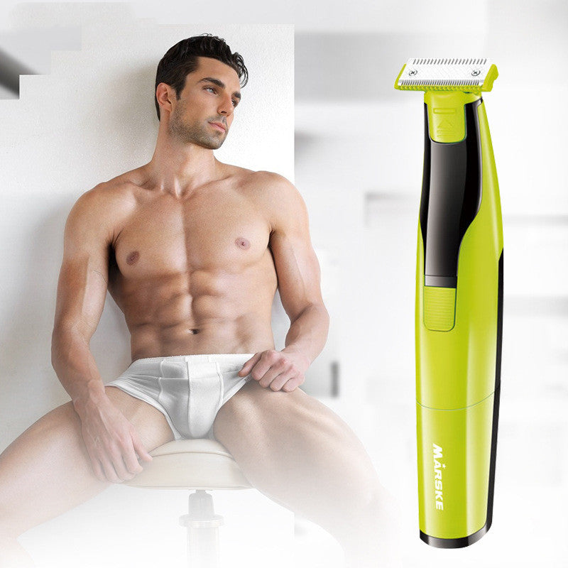 Lady's hair shaver Portable razor for men Green