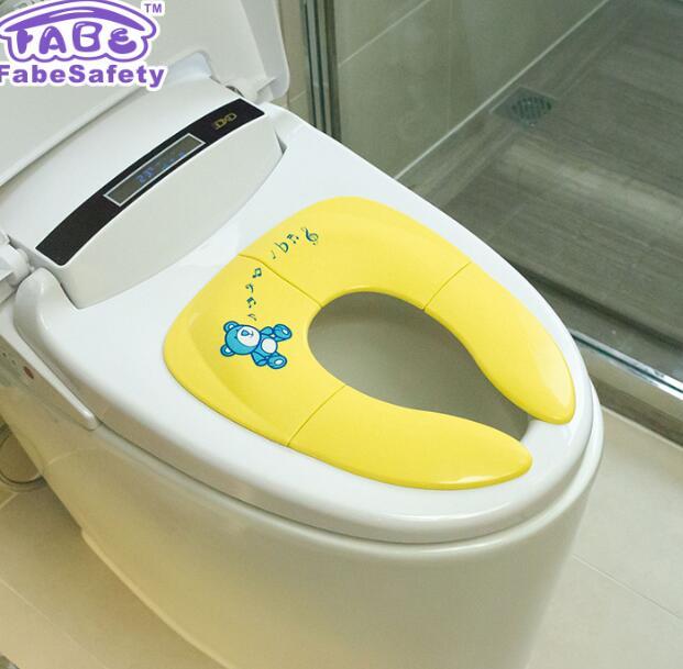 Toilet Seat Folding Toilet Seat for Children yelow