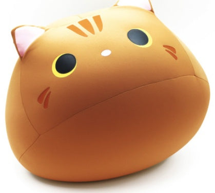 Pillow sofa waist cat doll cute animal pillow Orange