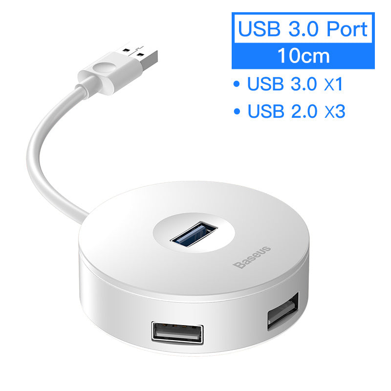 hub notebook usb adapter hub round box 0.1M White USB