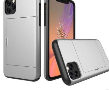 Mobile phone card case Silver