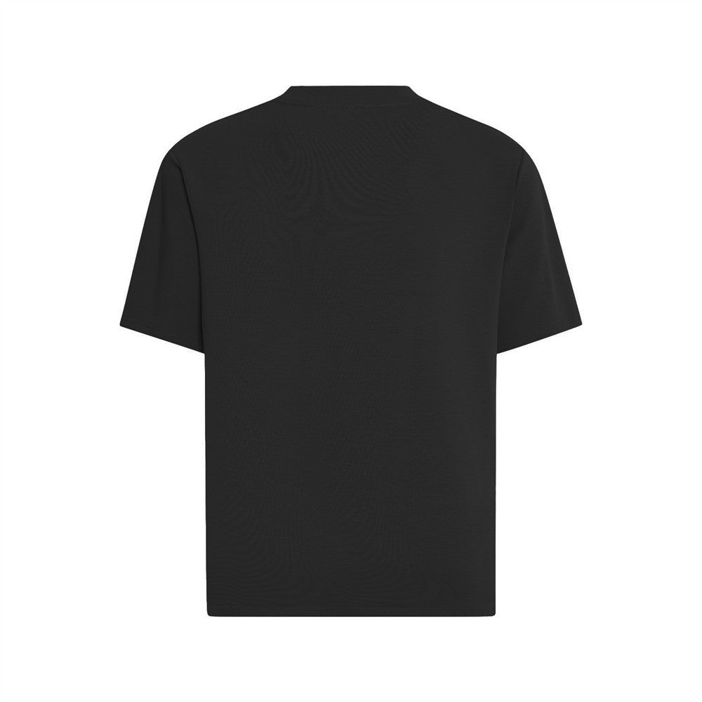 T-shirt Men Trendy Brands Simple Bottoming Shirt Black